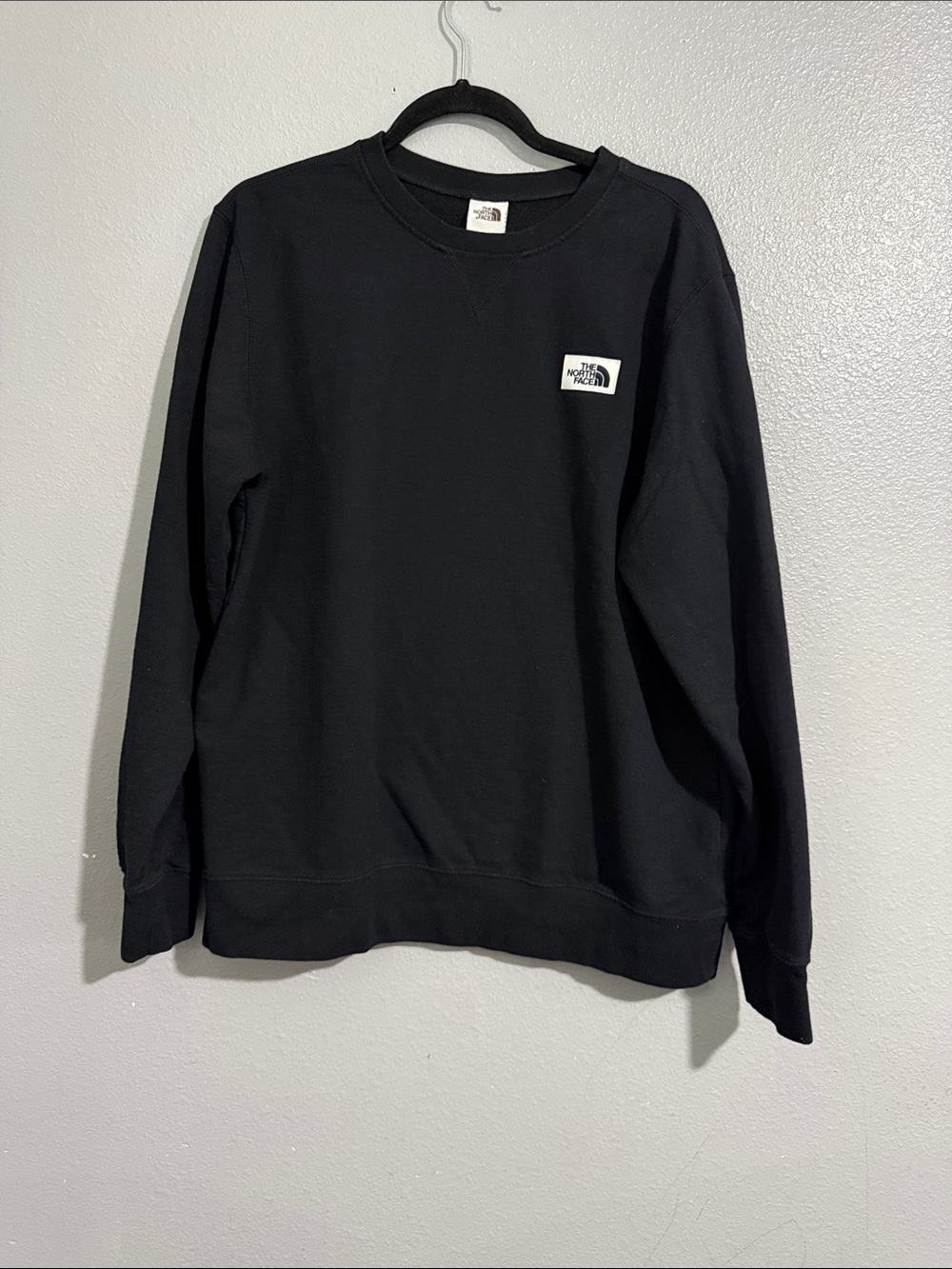 The North Face Black Heritage patch Crewneck Sweatshirt